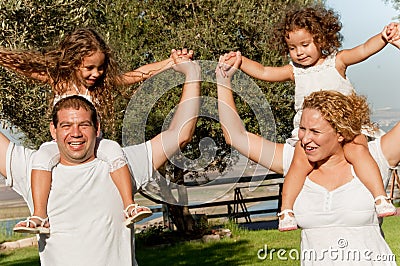 Family lifestyle portrait Stock Photo