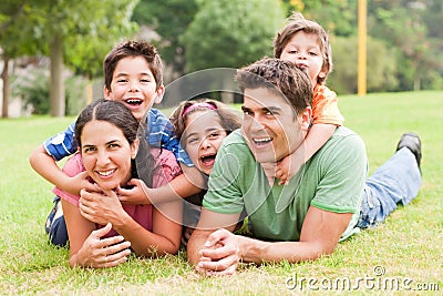 Family lifestyle portrait Stock Photo