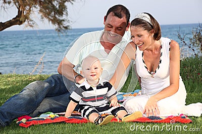 Family lifestyle portrait Stock Photo