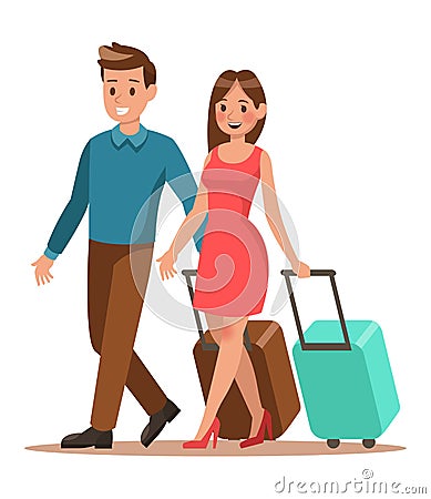 Family lifestyle. Family travel time. Happy family go to travel. Vector illustration design. No3 Vector Illustration