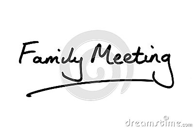 Family Meeting Stock Photo