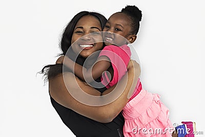 Family Mother Daughter Smiling Happiness Love Concept Stock Photo