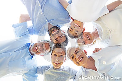 Family outdoors Stock Photo