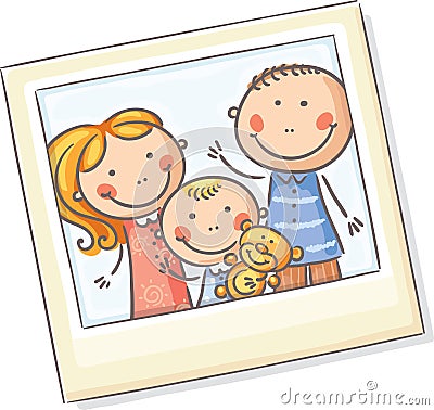 Family photo Vector Illustration