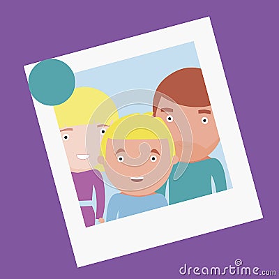 Family photo Cartoon Illustration