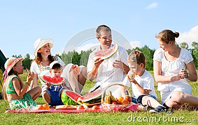Family picnic Stock Photo