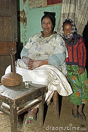 Family portrait of Grandmother and grandchild Editorial Stock Photo