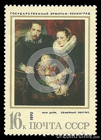 Family Portrait by Van Dyck Editorial Stock Photo