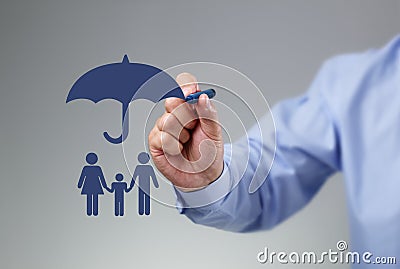 Family protection Stock Photo