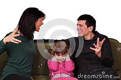Family quarrel Stock Photo