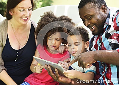 Family Relaxation Parenting Togetherness Love Concept Stock Photo