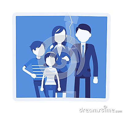 Family reunion portrait Vector Illustration