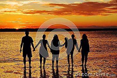 We are family Stock Photo