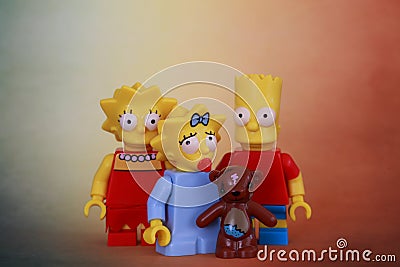 A family Simpson Editorial Stock Photo