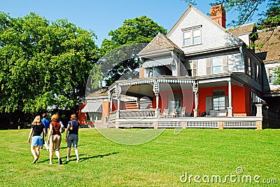 Sagamore Hill, President Theodore Rooseveltâ€™s home in Oyster Bay, New York Editorial Stock Photo