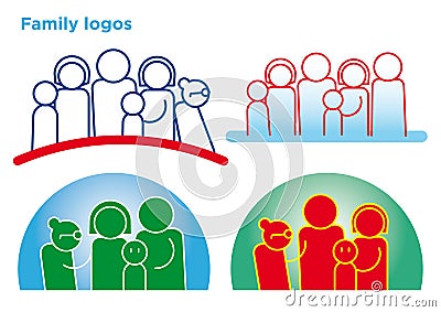 Family symbols Vector Illustration