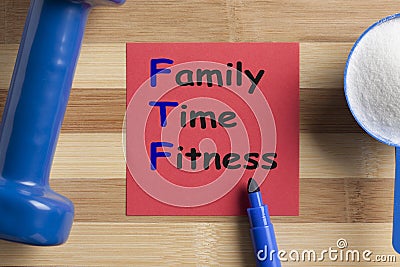 Family Time Fitness Stock Photo