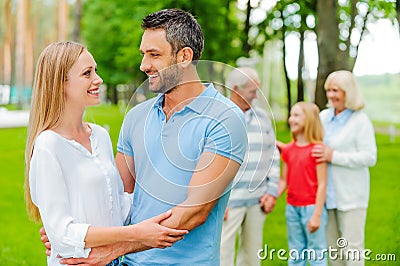 Family time. Stock Photo