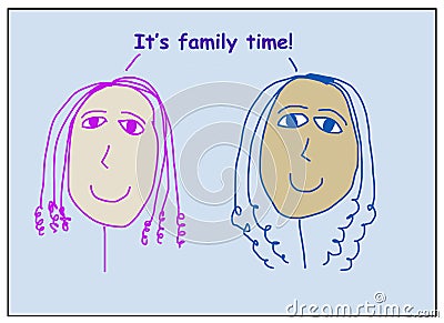 It is family time now Stock Photo