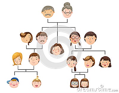 Family tree Vector Illustration