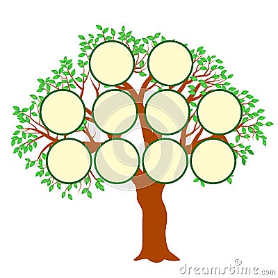 Family Tree Concept Illustration Vector Vector Illustration