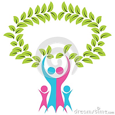 Family Tree Icon Vector Illustration