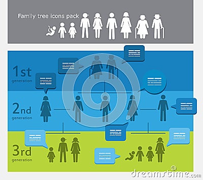 Family tree Vector Illustration