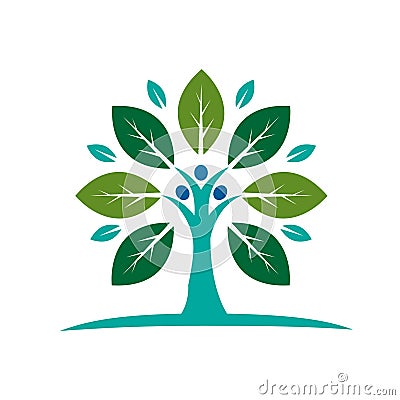 Family Tree Icon Vector Illustration