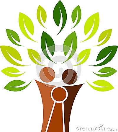 Family tree logo Vector Illustration