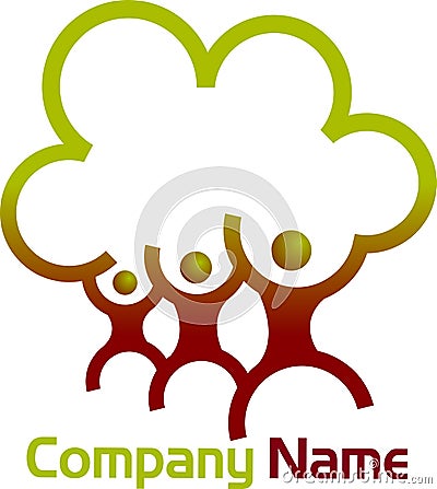 Family tree logo Vector Illustration