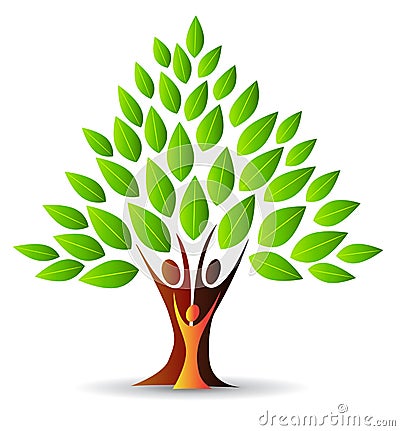 Family Tree Logo Stock Photo