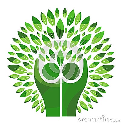 Family Tree Logo Vector Illustration