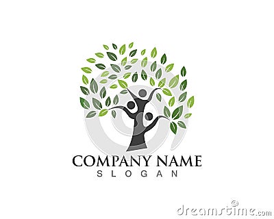 Family Tree Logo Symbol Template Stock Photo