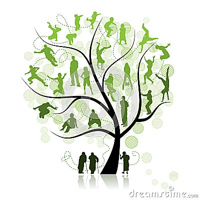 Family tree, relatives Vector Illustration