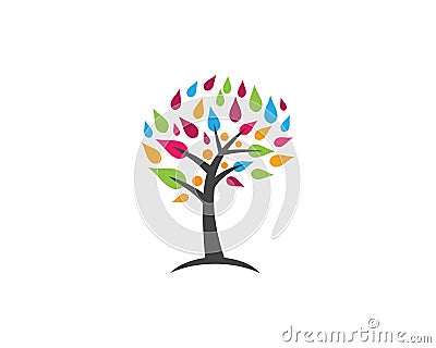 Family tree symbol icon logo Vector Illustration