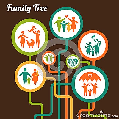 Family Tree Vector Illustration