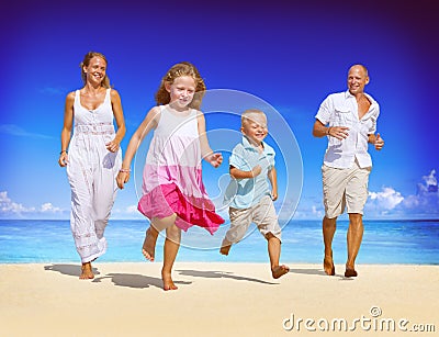 Family Vacation Holiday Leisure Summer Travel Concept Stock Photo