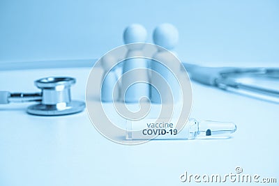Family vaccination concept against covid-19 coronavirus close up Stock Photo