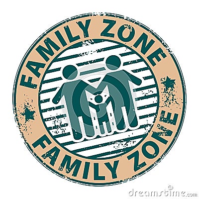 Family zone Vector Illustration