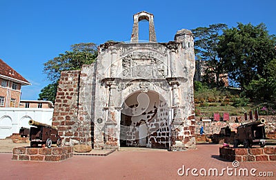 A Famosa - Malacca, Malaysia Editorial Stock Photo