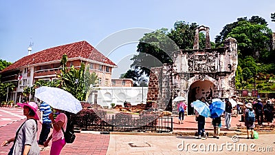 A Famosa Malacca Editorial Stock Photo