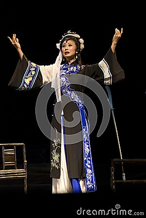 The famous actress of Sichuan Opera Stock Photo