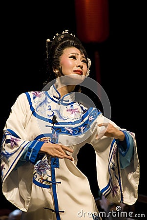 The famous actress of Sichuan Opera Stock Photo