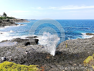 Little Kiama Blowhole @ Kiama Editorial Stock Photo