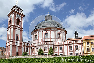 Famous Baroque chateau Jaromerice nad Rokytnou Stock Photo