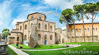 Famous Basilica di San Vitale in Ravenna, Italy Stock Photo