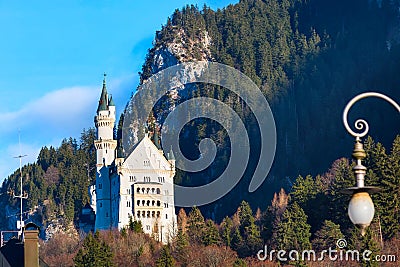 Famous bavaria landmark Neuschwanstein Castle in Germany Stock Photo