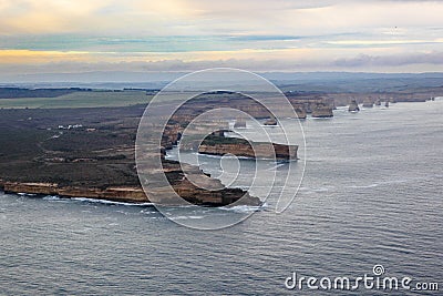 Famous beautiful 12 apostles in Australia Stock Photo