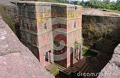 Famous beautiful Ethiopian church Stock Photo