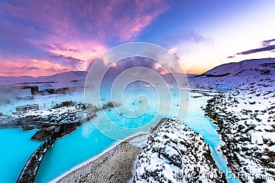 The famous blue lagoon near Reykjavik, Iceland Stock Photo